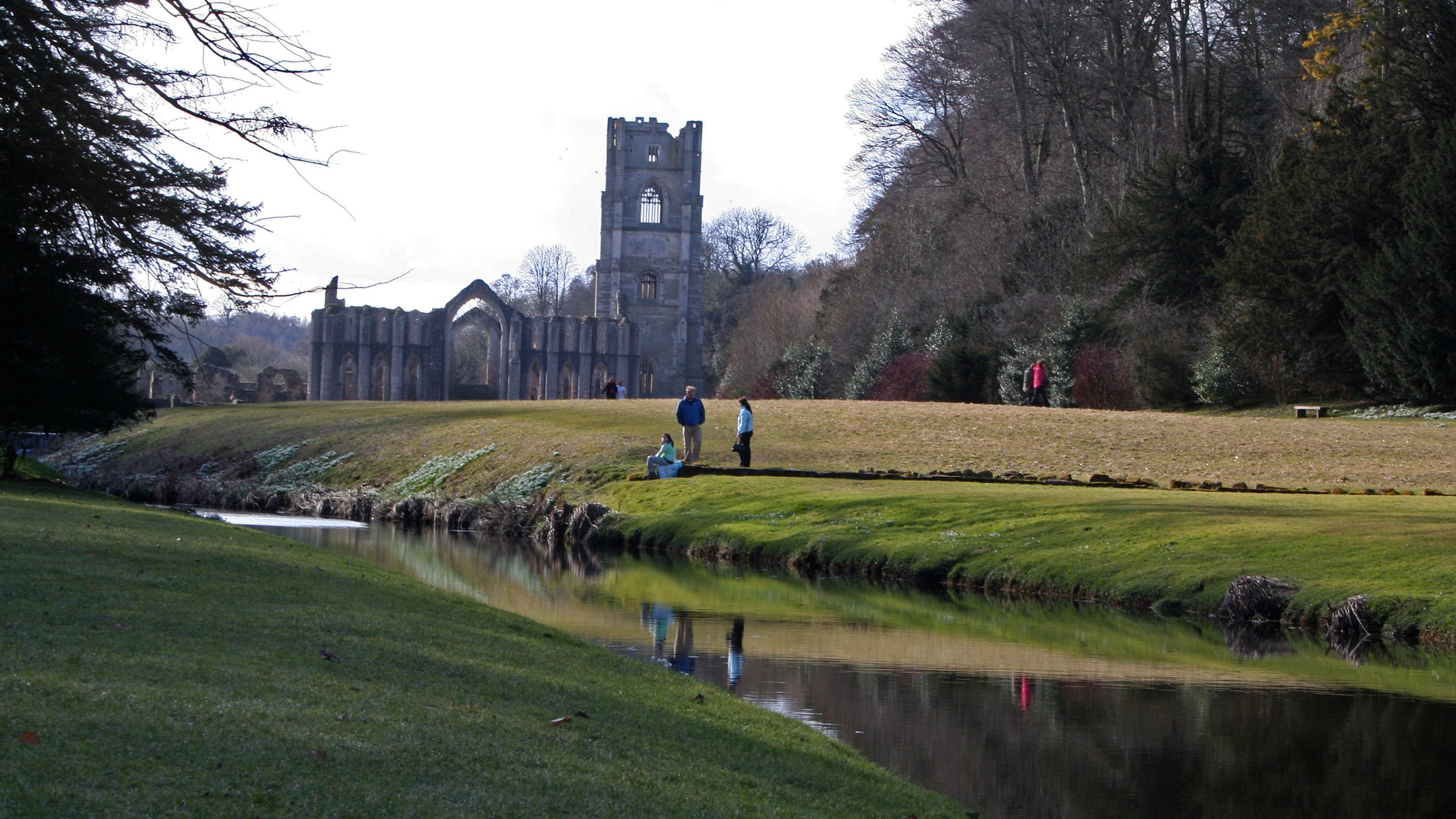 Fountains Abbey and Studley Royal Water Gardens near Ripon Country